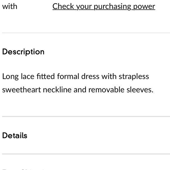 Portia And Scarlett - PS24108 Black/nude lace formal gown with removable sleeves - Picture 7 of 7